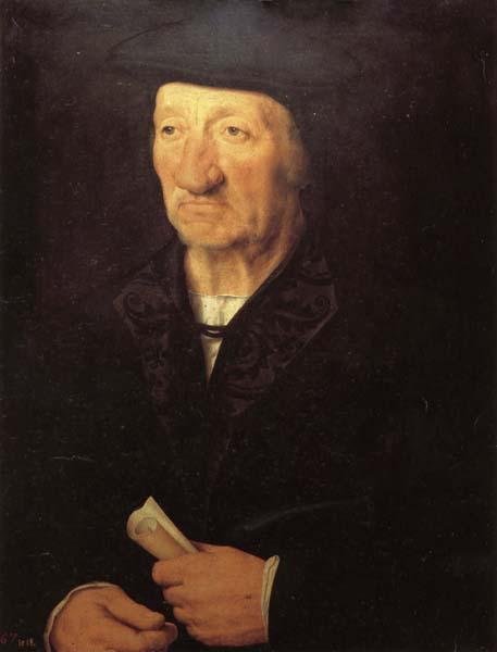 Hans holbein the younger Portrait of an Old Man France oil painting art
